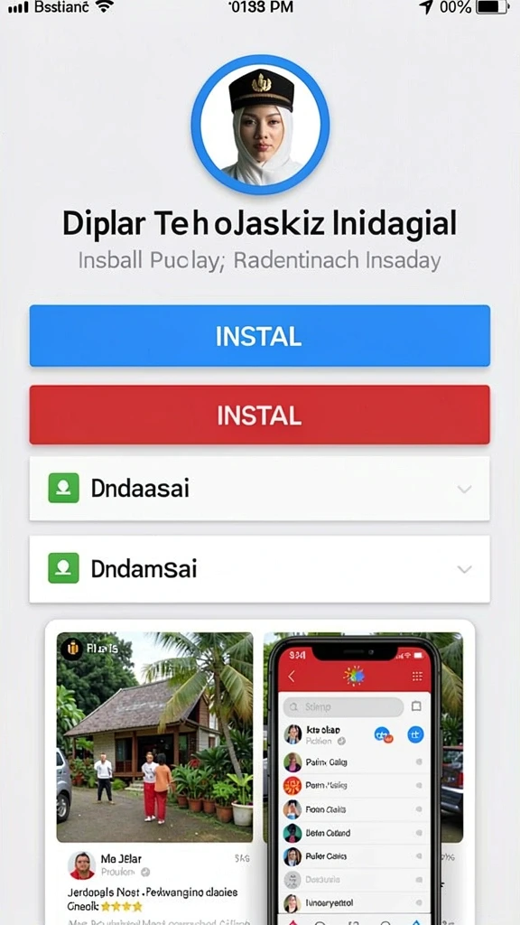 8364 - Layar utama 8364 menampilkan antarmuka yang intuitif.