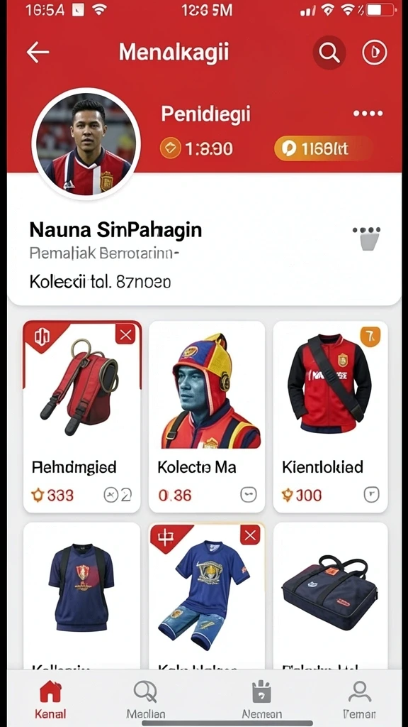 peluang77 - Tampilan antarmuka aplikasi yang menarik dan modern.