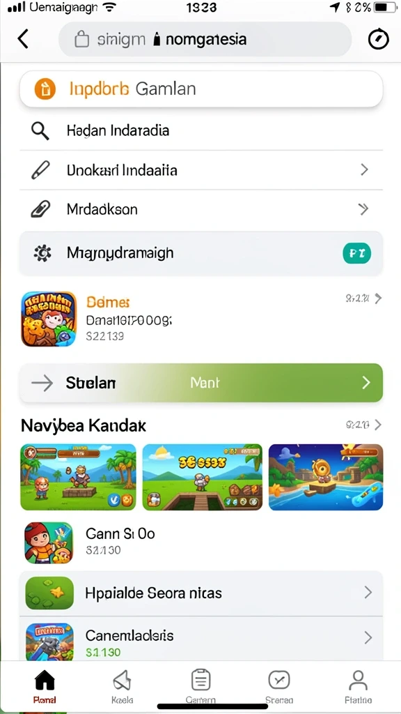 rajaking - Screenshot menunjukkan tampilan antarmuka utama dengan menu navigasi yang sederhana.